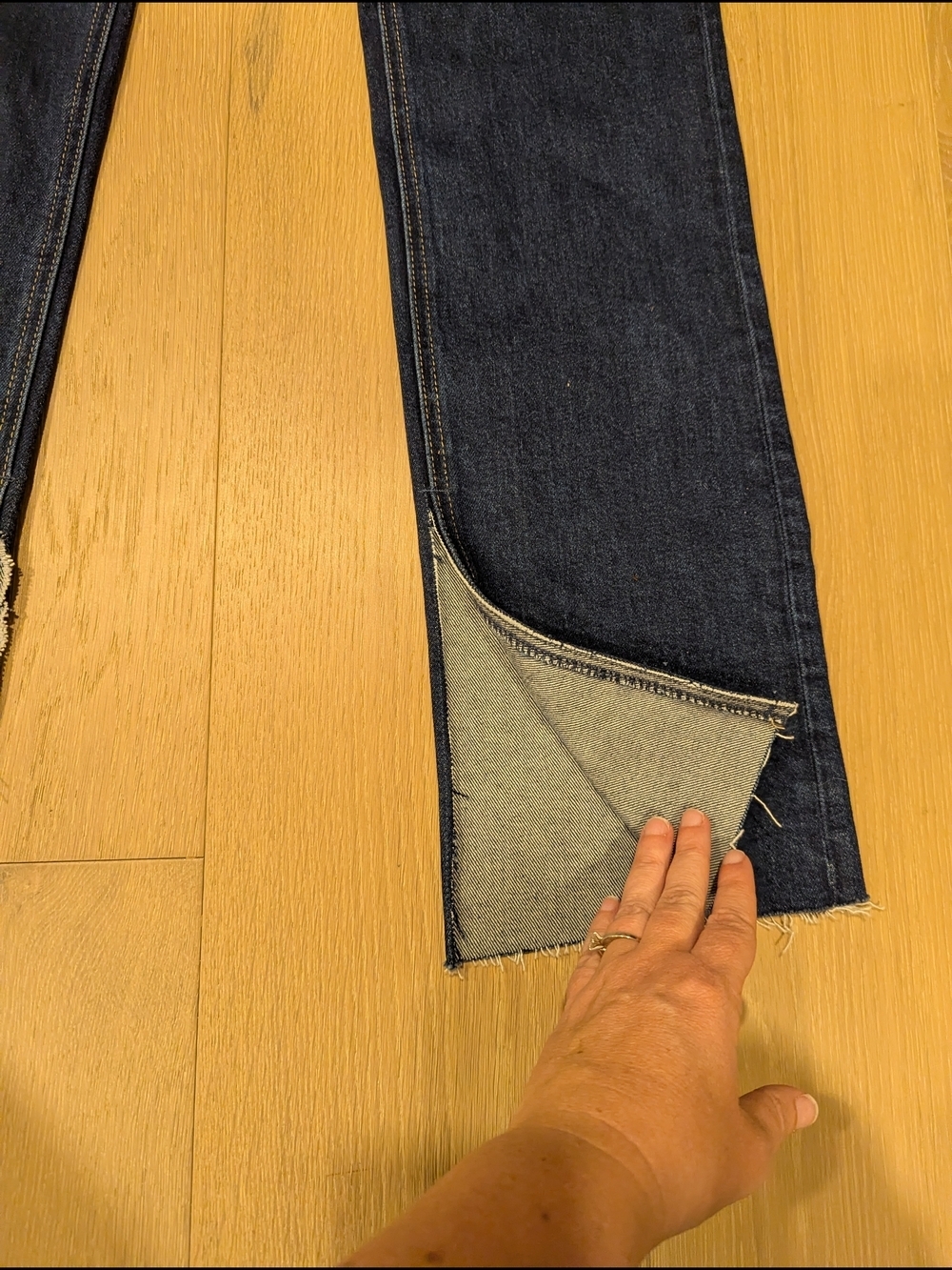 Dark Blue High-Rise Slim Bootcut - Picture 9 of 10